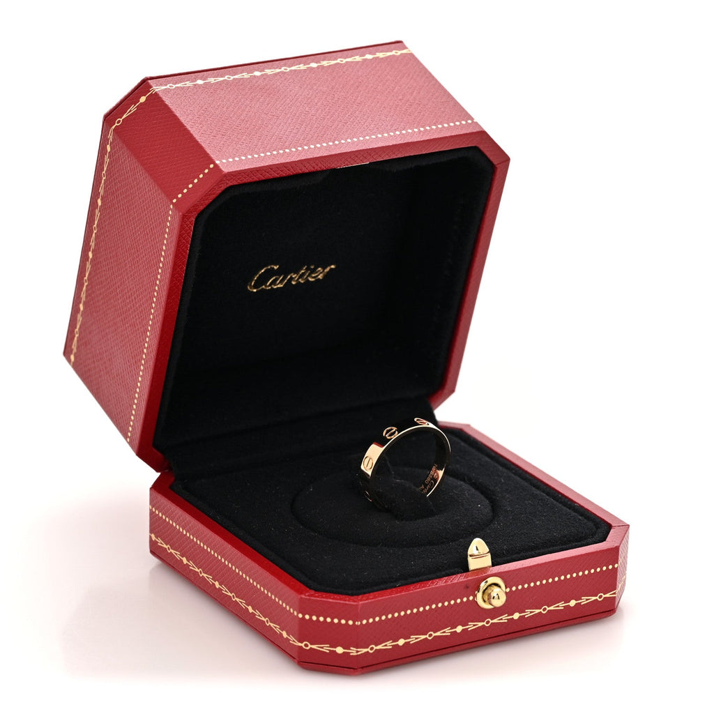 18K Yellow Gold 3.5mm LOVE Wedding Band Ring 54 7