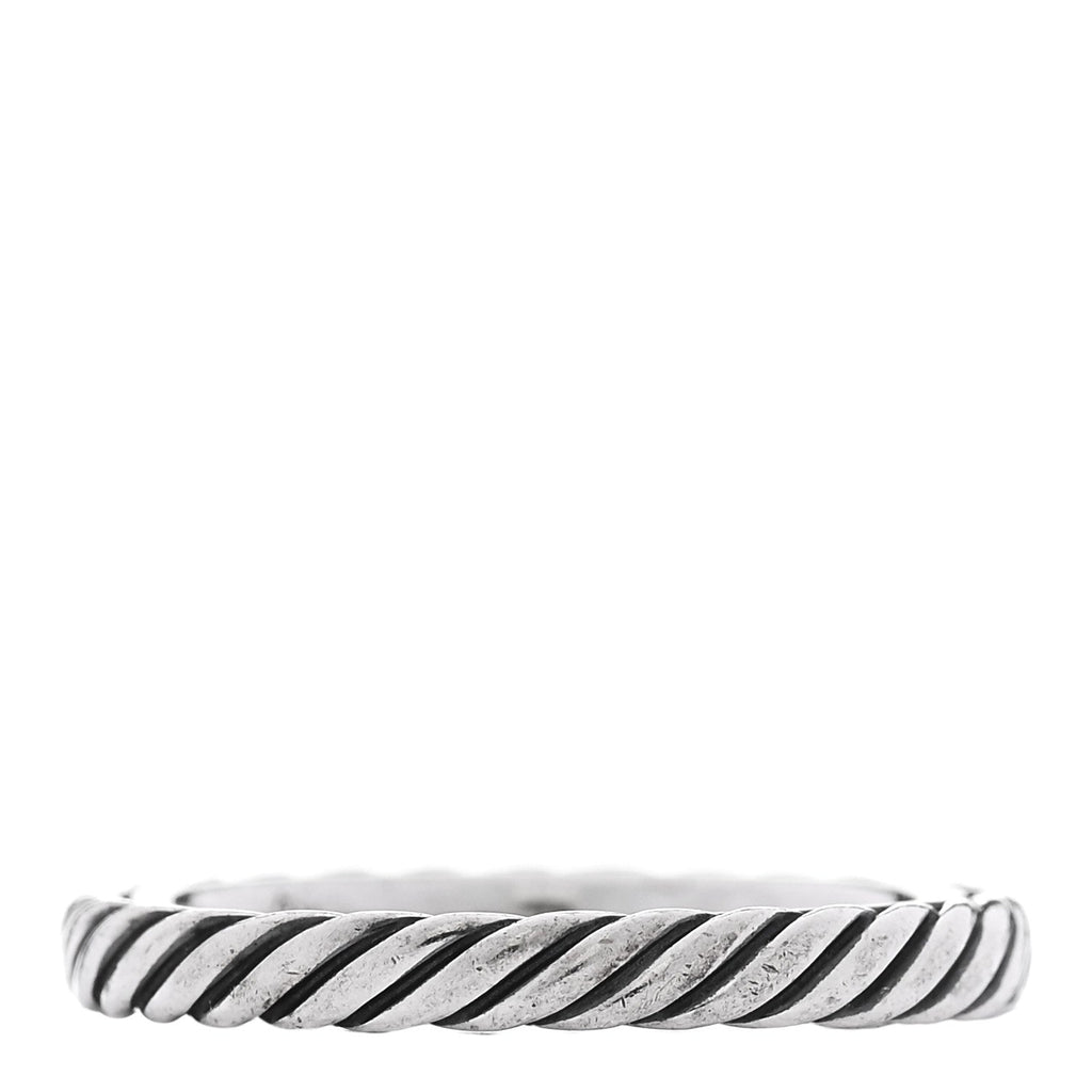 Sterling Silver Cable Classics Band Ring 50 5.5