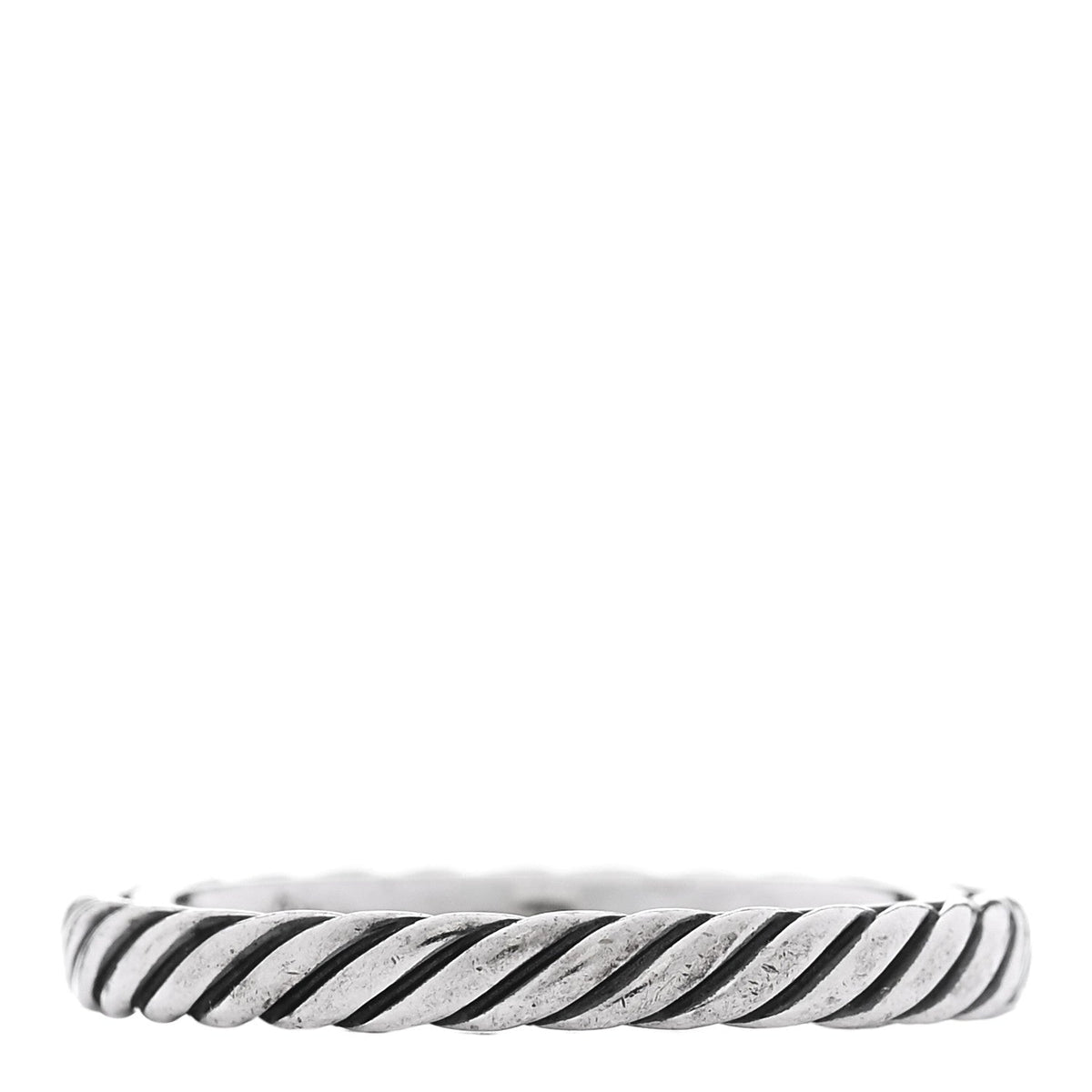 Sterling Silver Cable Classics Band Ring 50 5.5