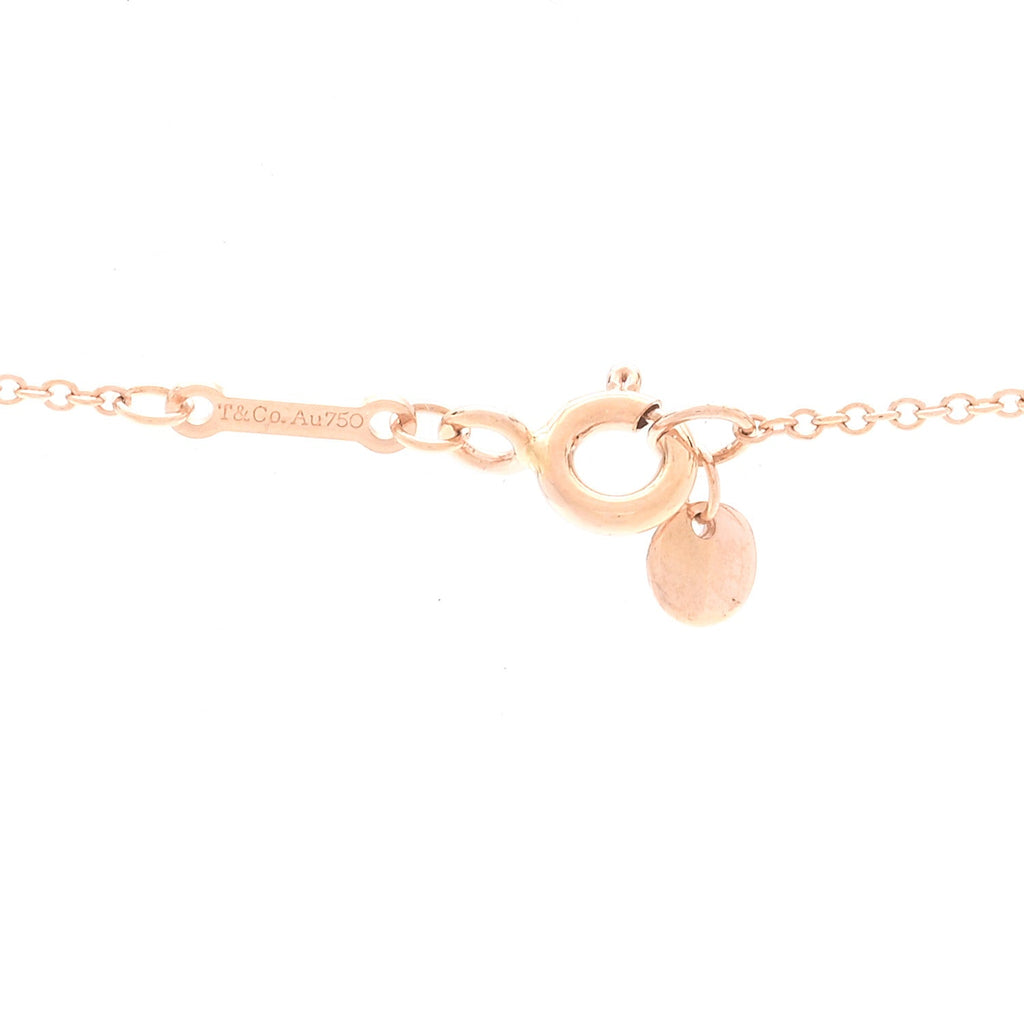 18K Rose Gold Paloma Picasso Heart and Arrow Pendant Necklace