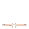 18K Rose Gold Diamond T Wire Bracelet