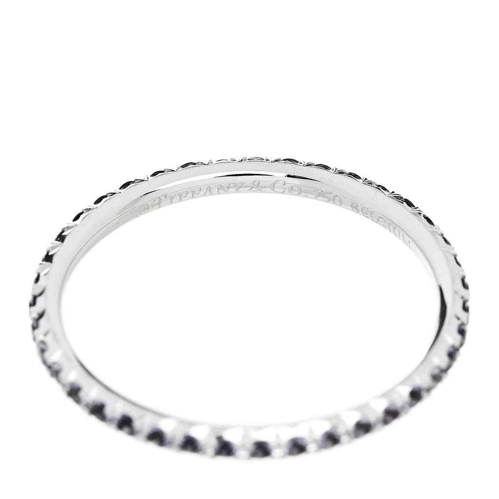 18K White Gold Iolite Metro Ring 48 4.5