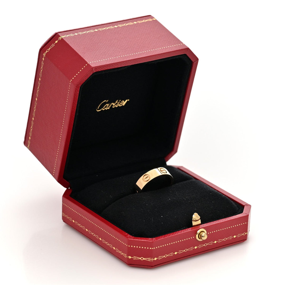 18K Yellow Gold 5.5mm LOVE Ring 55 7.25
