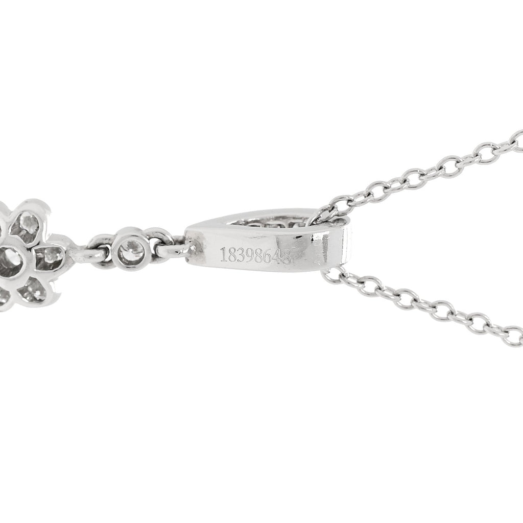 Platinum Diamond Legacy Pear Drop Pendant Necklace