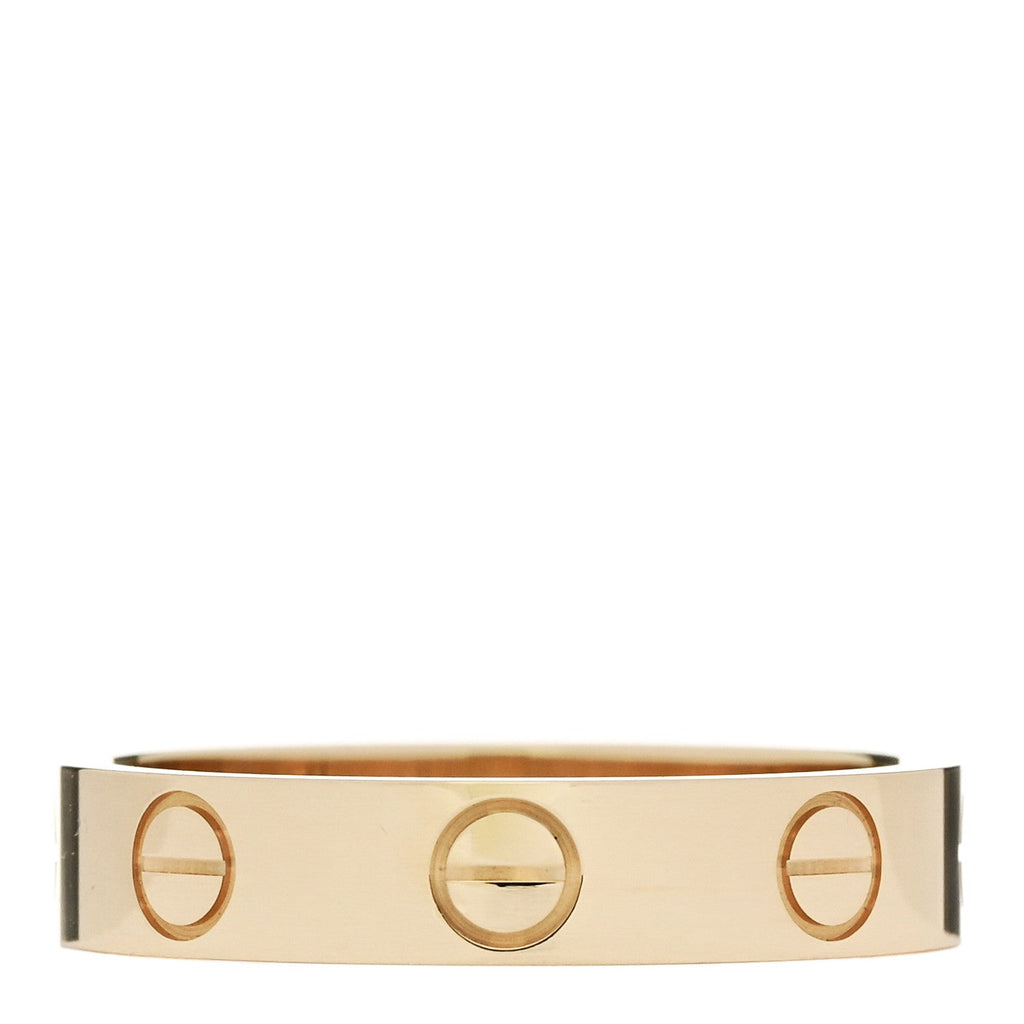 18K Yellow Gold 3.5mm LOVE Wedding Band Ring 49 4.75