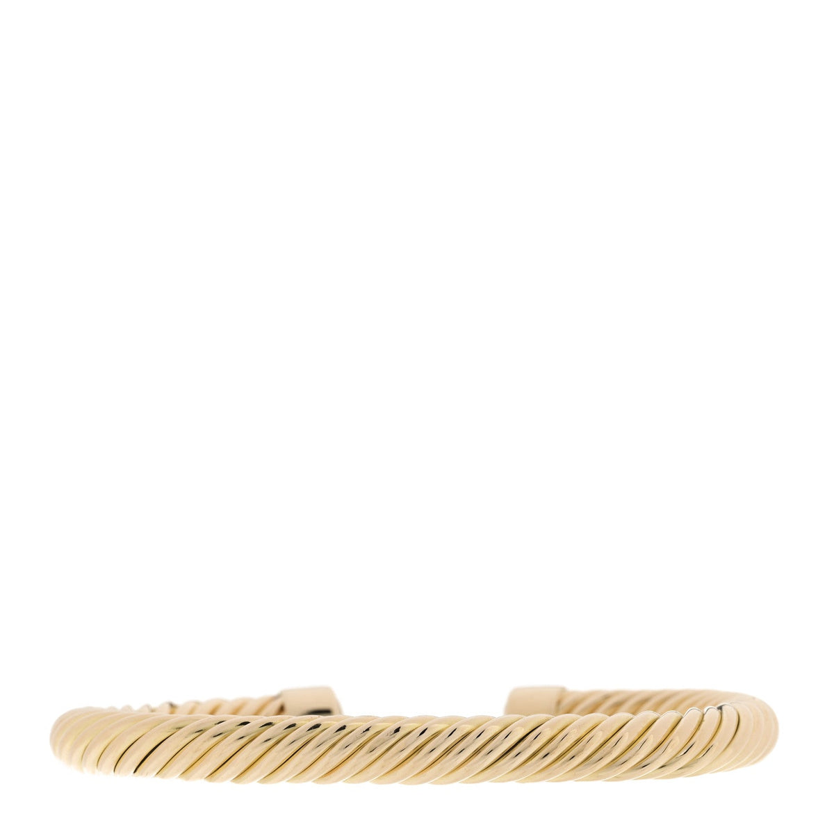 18K Yellow Gold 7mm Modern Cablespira Oval Bracelet