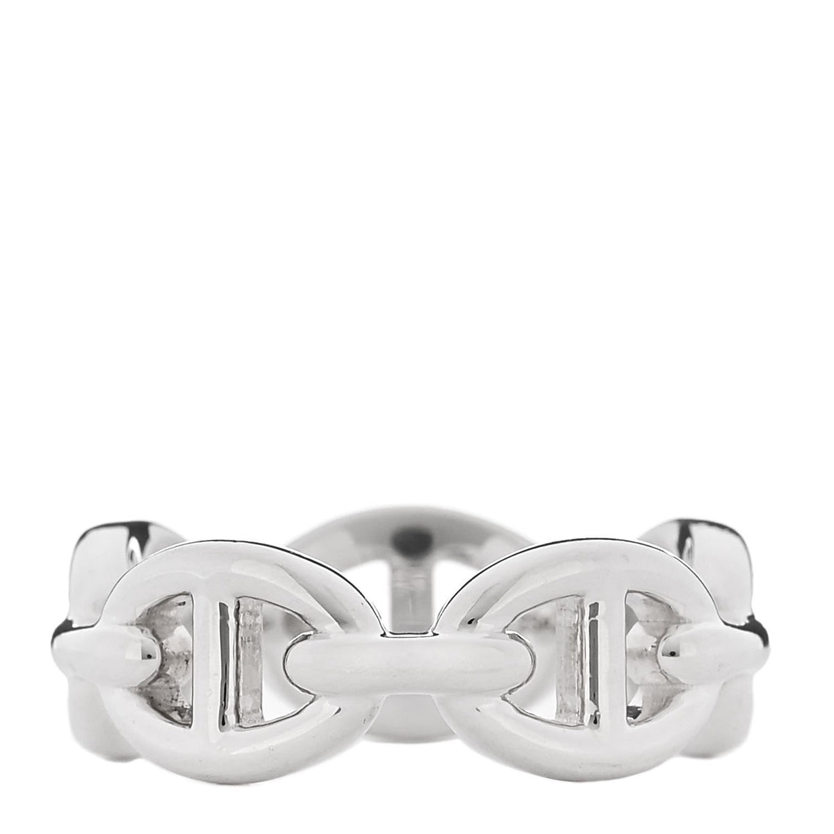 Sterling Silver PM Chaine d'Ancre Enchainee Band Ring 52 6