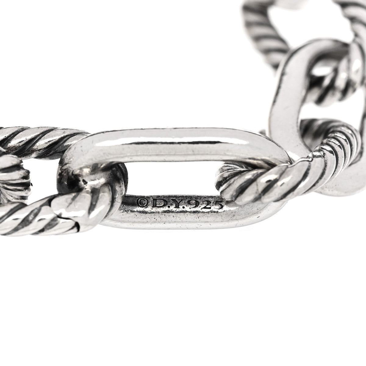 Sterling Silver 18K Yellow Gold 11mm Madison Chain Bracelet