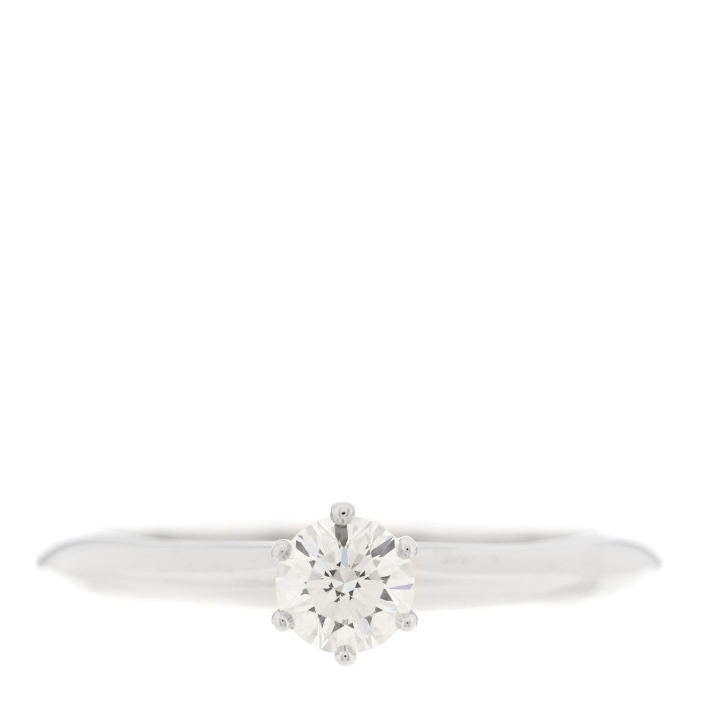 Platinum Diamond .25ct Solitaire Engagement Ring 51 5.75