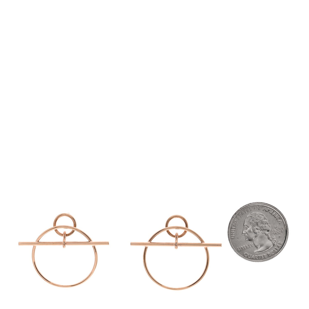 18K Rose Gold PM Loop Earrings