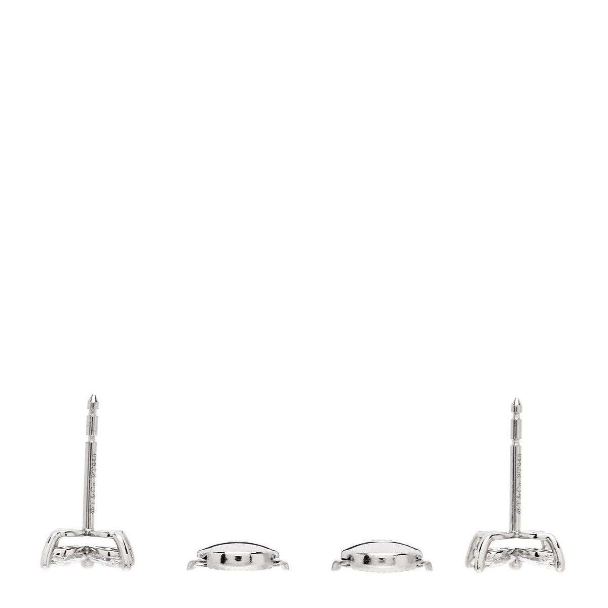 Platinum Diamond .64ct Small Victoria Earrings