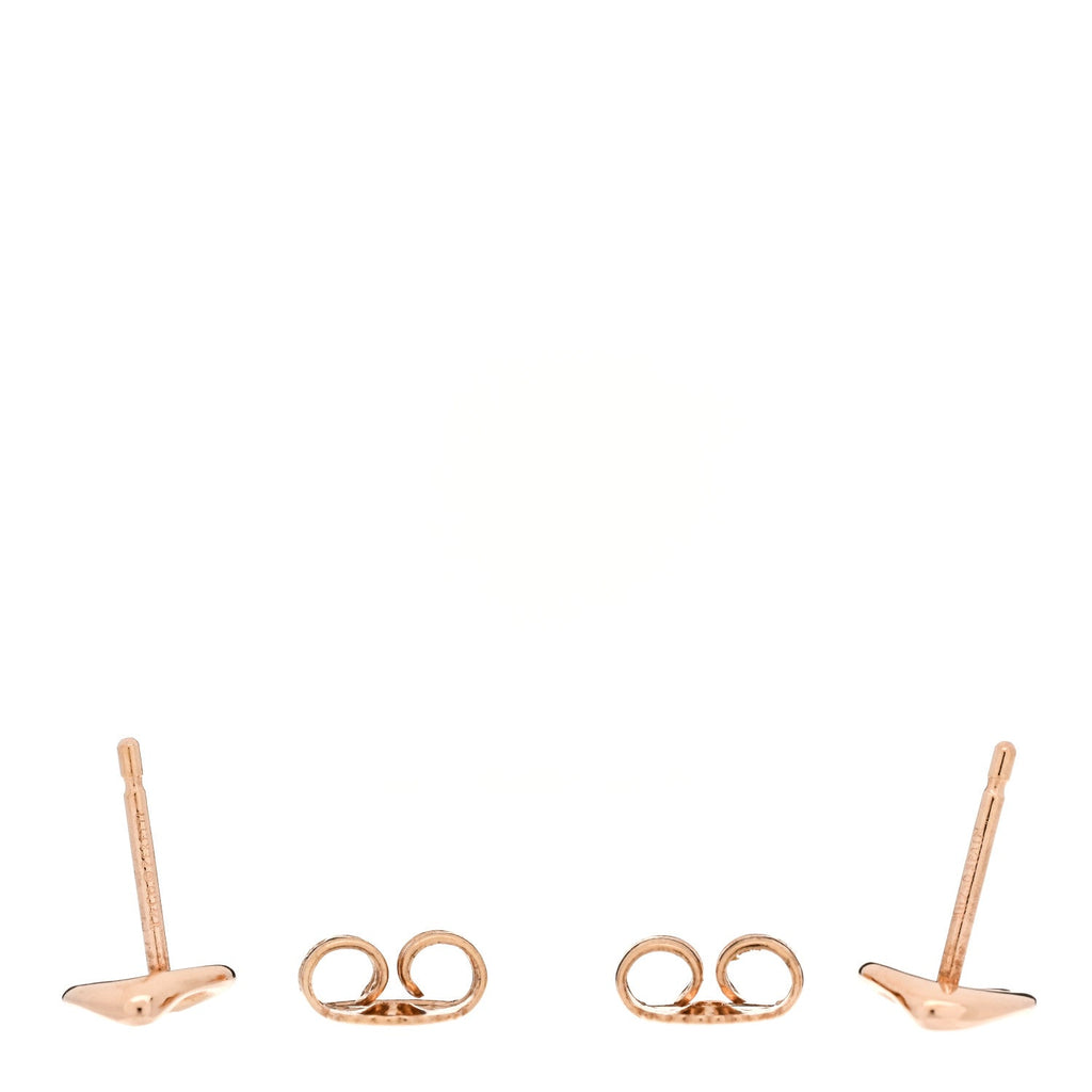 18K Rose Gold 7mm Elsa Peretti Open Heart Earrings