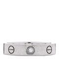 18K White Gold Diamond 4mm LOVE Wedding Band Ring 47 4.25 51 5.75