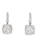 Sterling Silver Diamond 10mm Chatelaine Drop Earrings