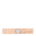 18K Pink Gold Diamond 3mm C De Cartier Wedding Band Ring 46 3.75