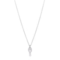 18K White Gold Diamond PM Chaine d'Ancre Enchainee Necklace