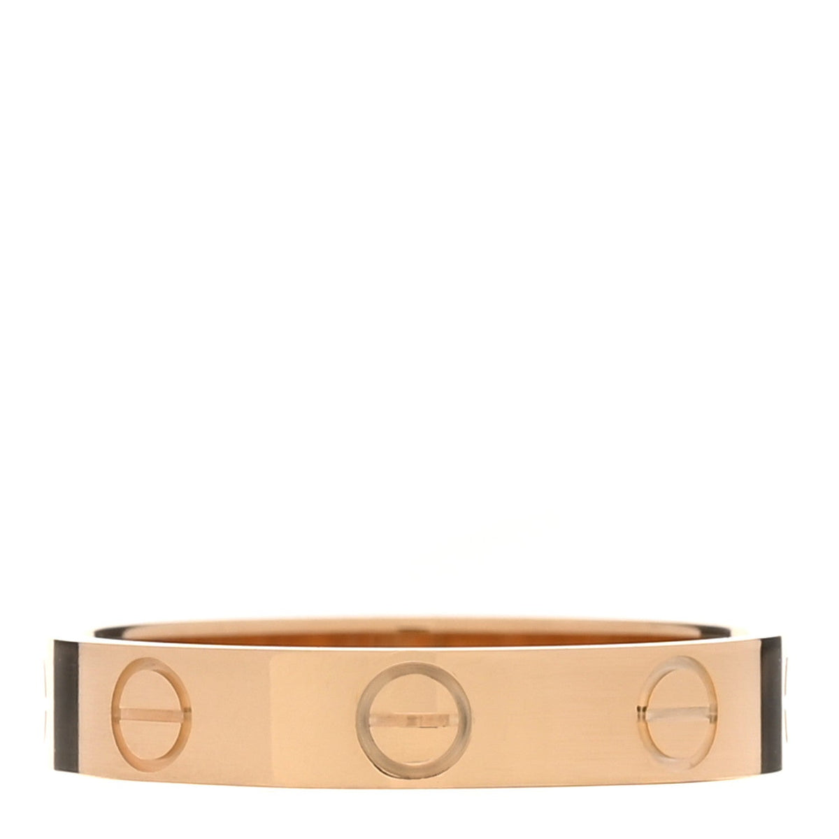 18K Yellow Gold 3.5mm LOVE Wedding Band Ring 53 6.5
