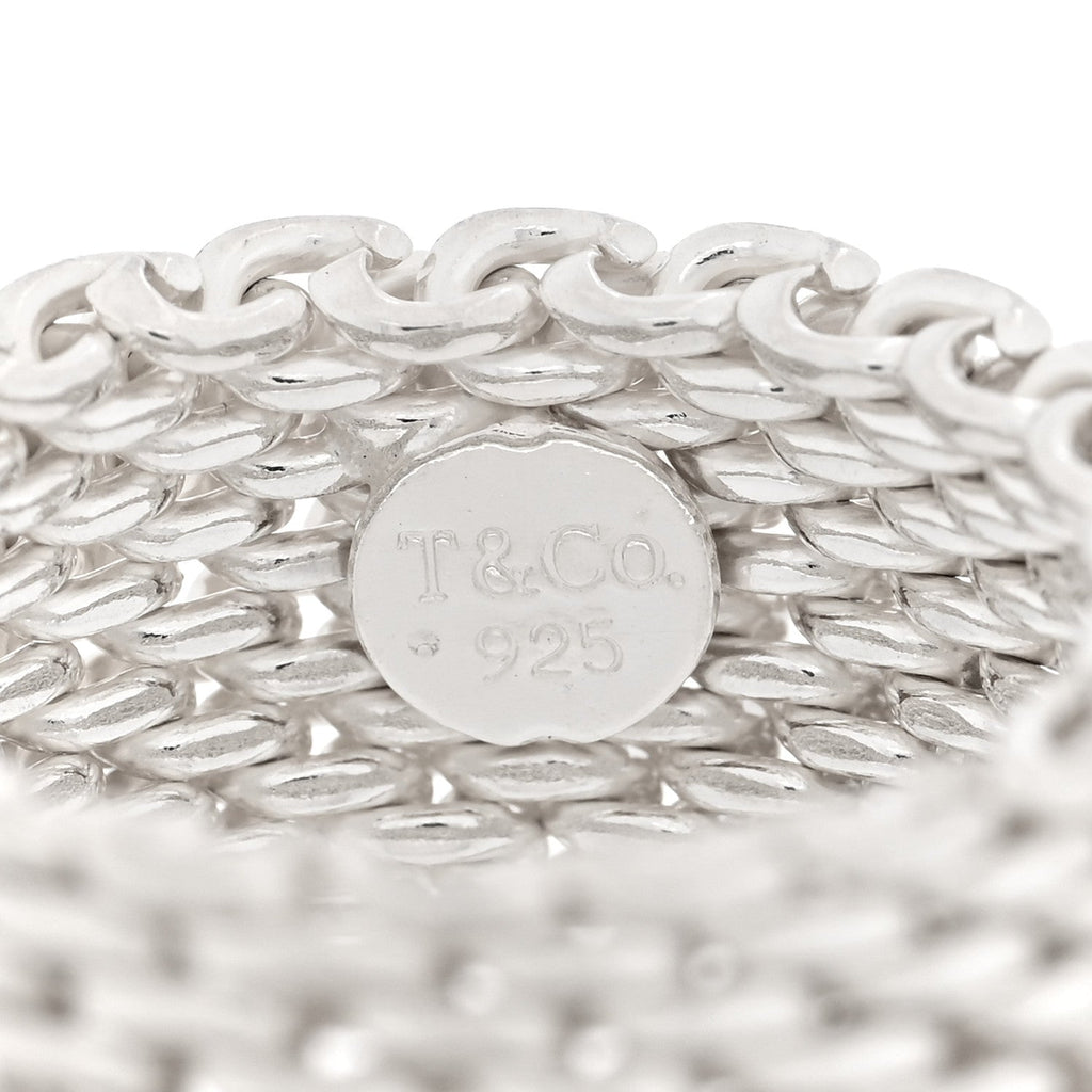 Sterling Silver Somerset Mesh Ring 52 6
