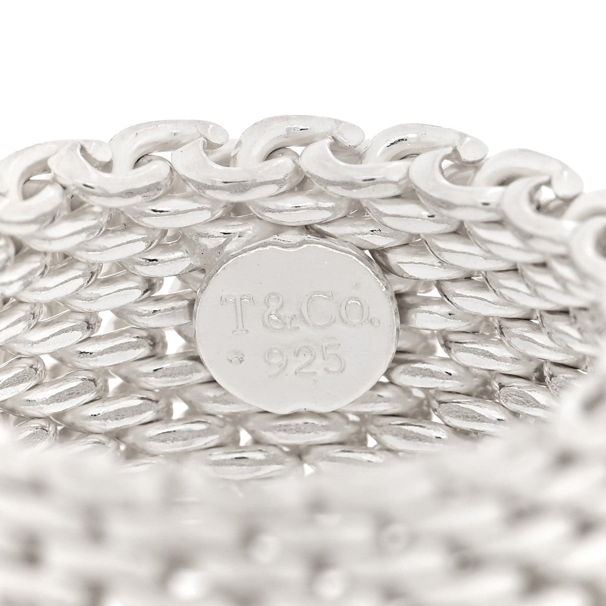 Sterling Silver Somerset Mesh Ring 52 6