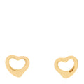 18K Yellow Gold 11mm Elsa Peretti Open Heart Earrings