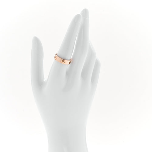 18K Pink Gold 5.5mm LOVE Ring 56 7.75
