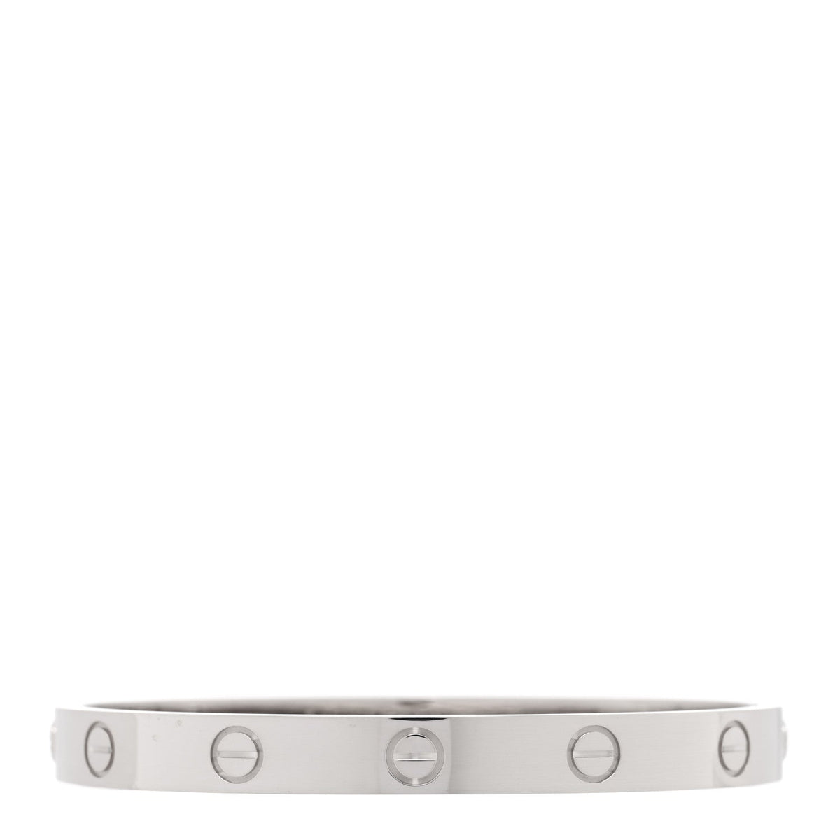 18K White Gold LOVE Bracelet 16