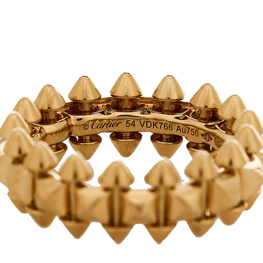 18K Pink Gold MM Clash De Cartier Ring 54 7