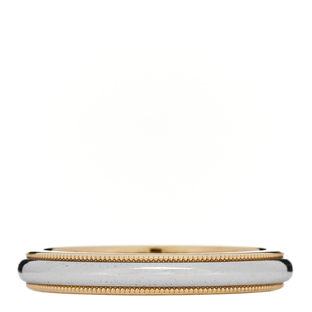 Platinum 18K Yellow Gold 3mm Milgrain Wedding Band Ring 60 9