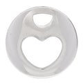 Sterling Silver Stencil Heart Pendant