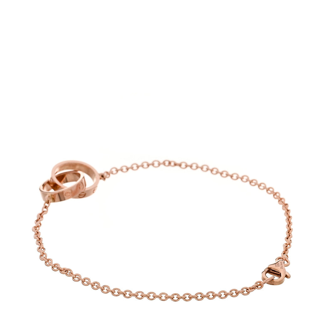 18K Pink Gold Interlocking LOVE Bracelet