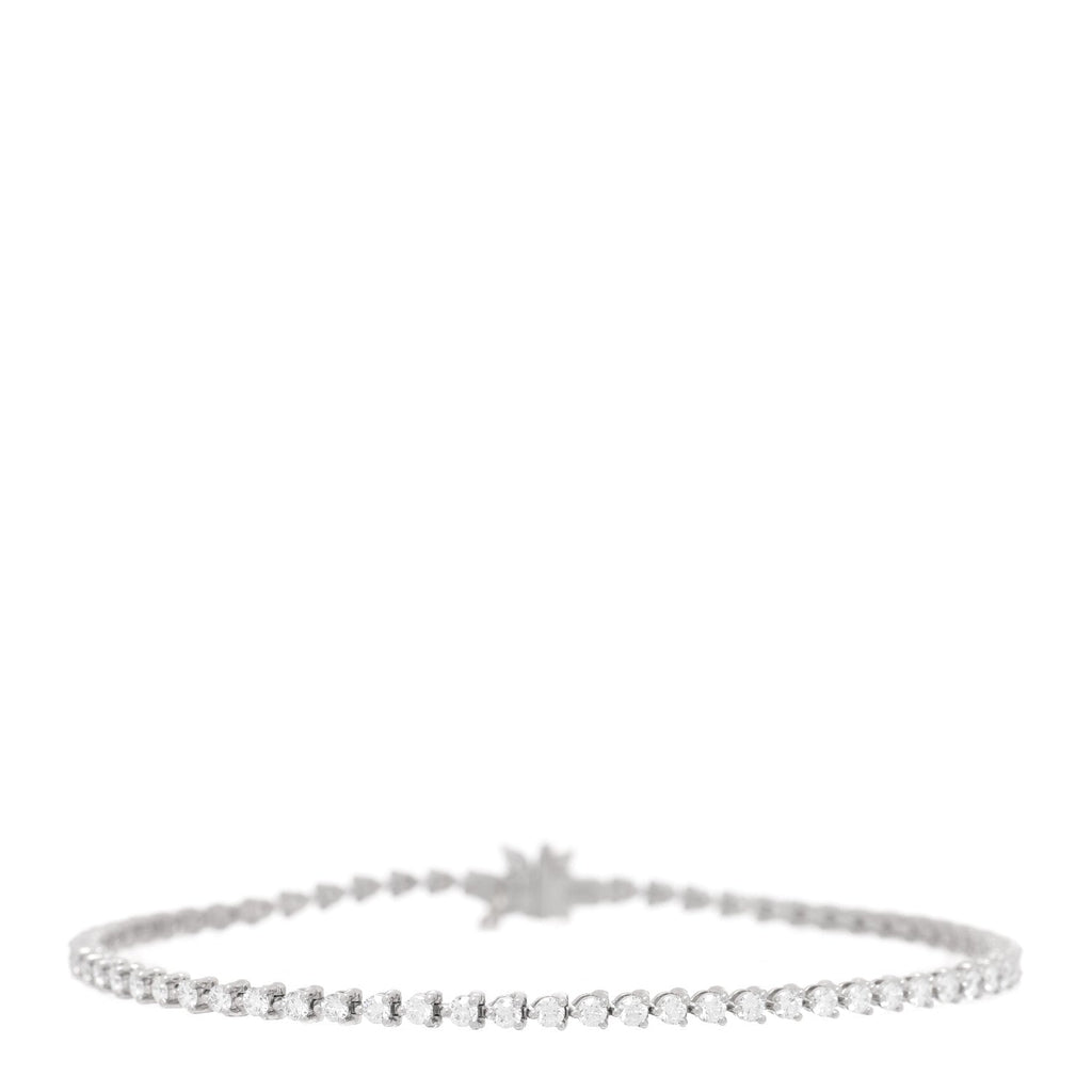 Platinum Diamond 1.95ctw Victoria Tennis Bracelet