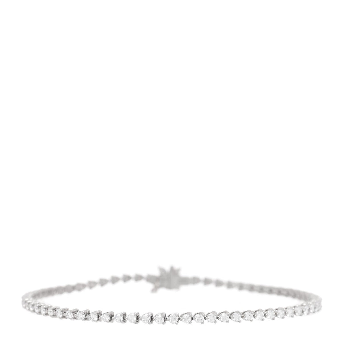Platinum Diamond 1.95ctw Victoria Tennis Bracelet