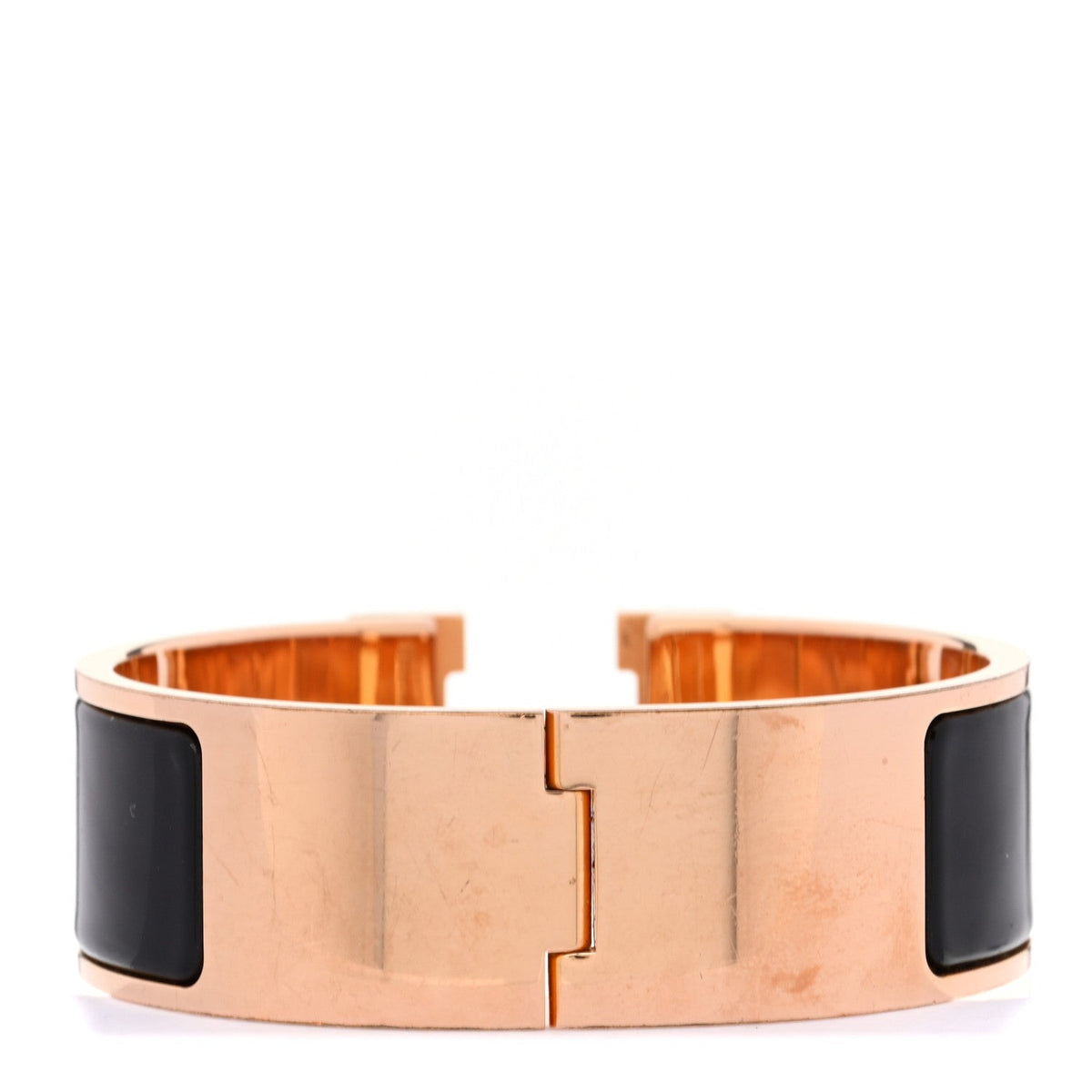Enamel Wide Clic Clac H Bracelet PM Black