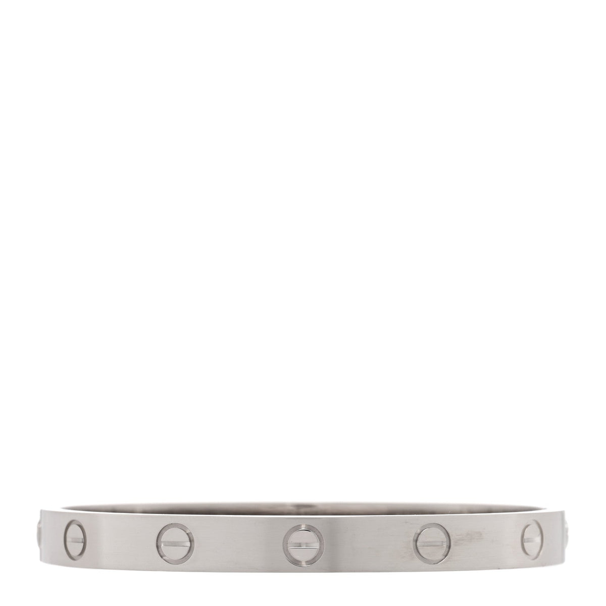 18K White Gold LOVE Bracelet 16