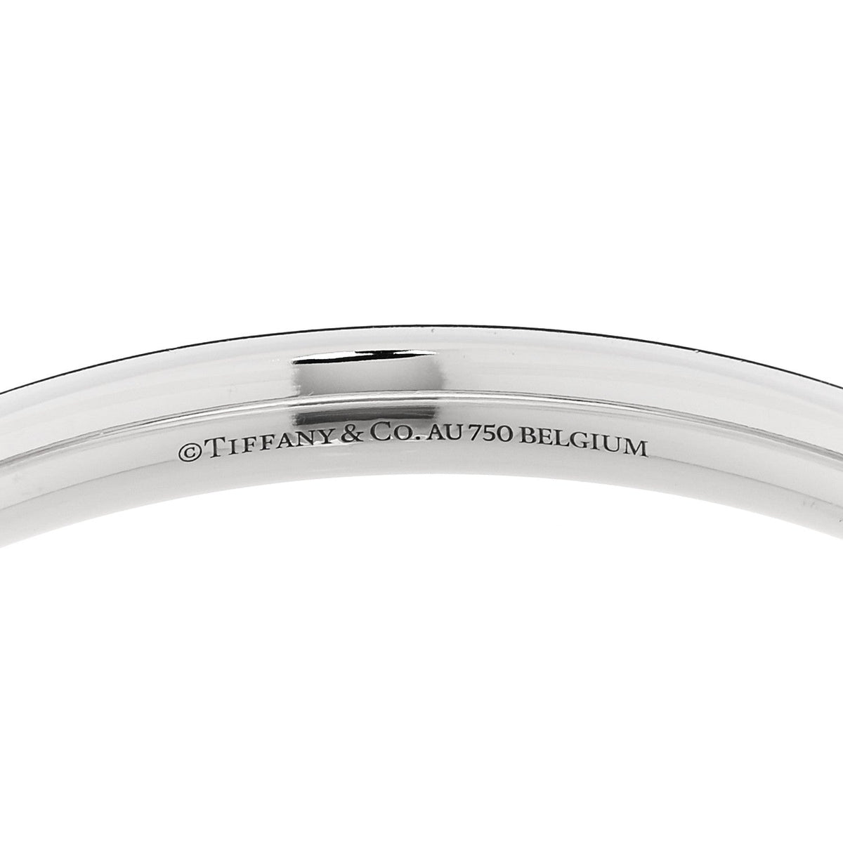 18K White Gold Diamond Metro Five-Row Hinged Bangle Bracelet
