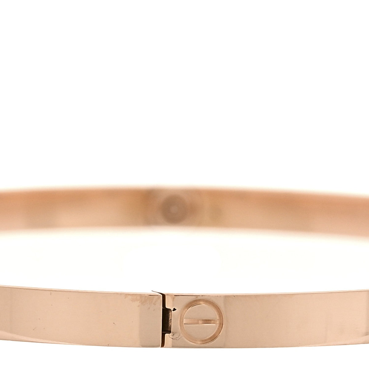 18K Pink Gold 6 Diamond Small LOVE Bracelet 18