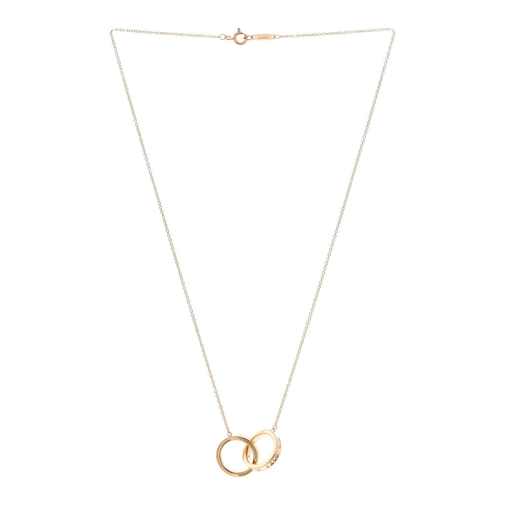 18K Rose Gold 1837 Interlocking Circles Pendant Necklace
