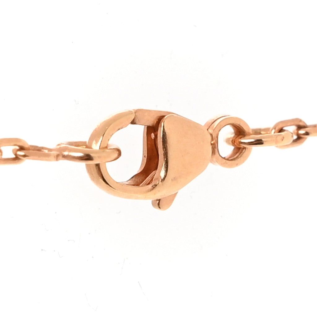 Lacquered Rose Gold Pop H Pendant Necklace Poudre