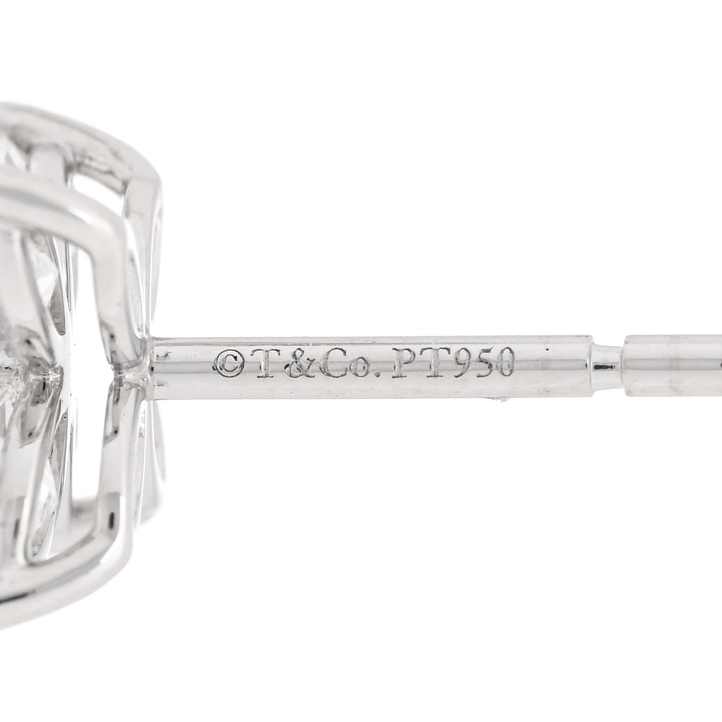Platinum Diamond .72ct Victoria Earrings