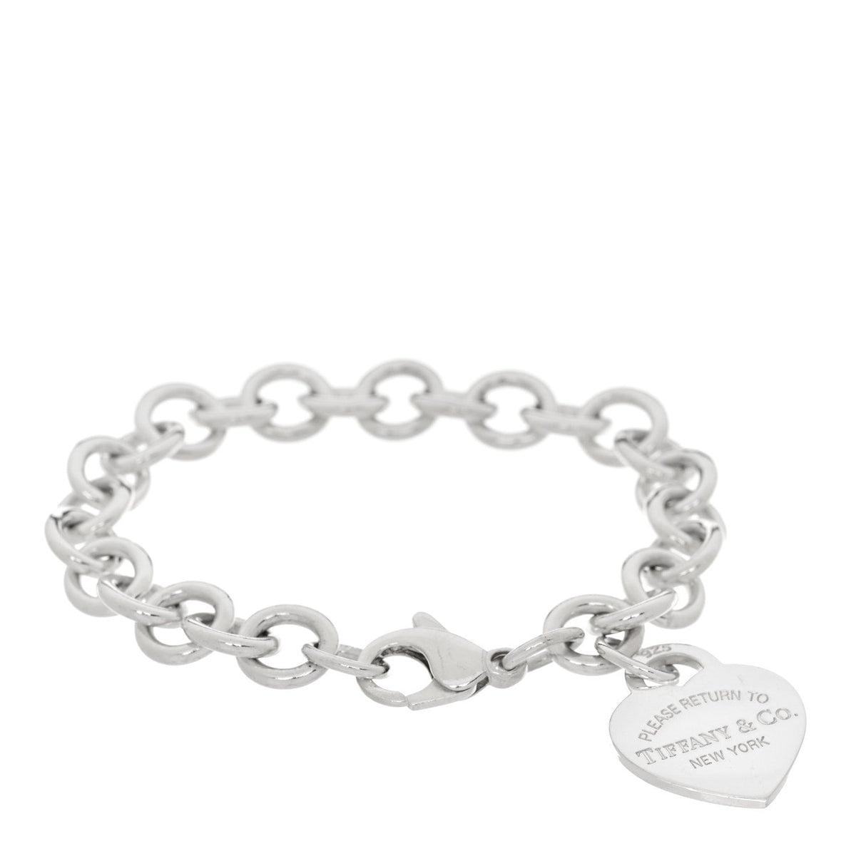 Sterling Silver Return to Tiffany Heart Tag Charm Bracelet