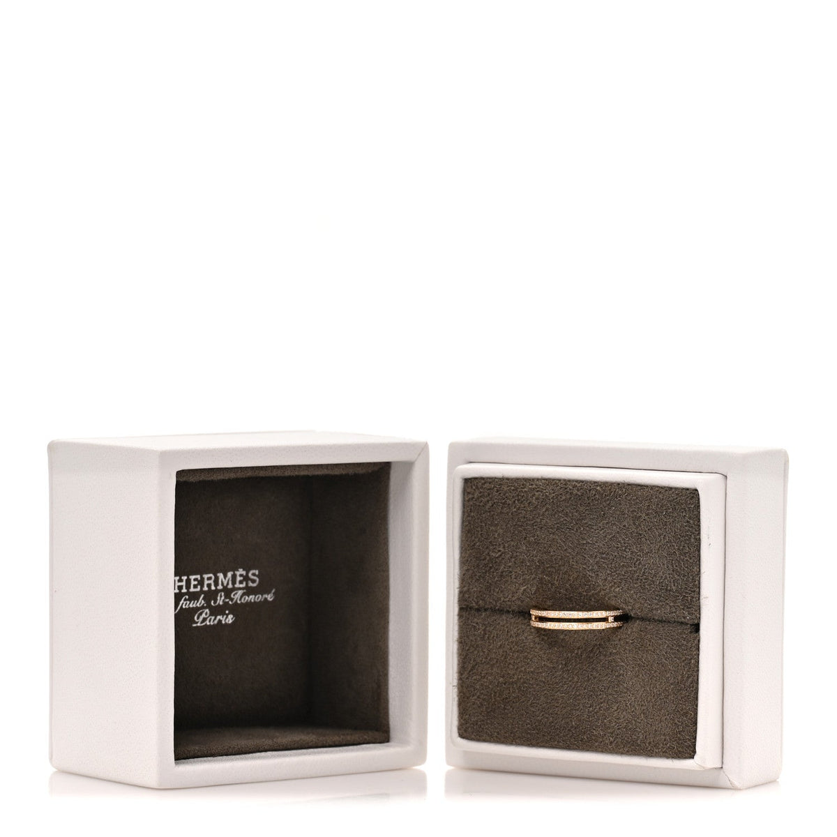 18K Rose Gold Diamond Ariane Wedding Band Ring 52 6