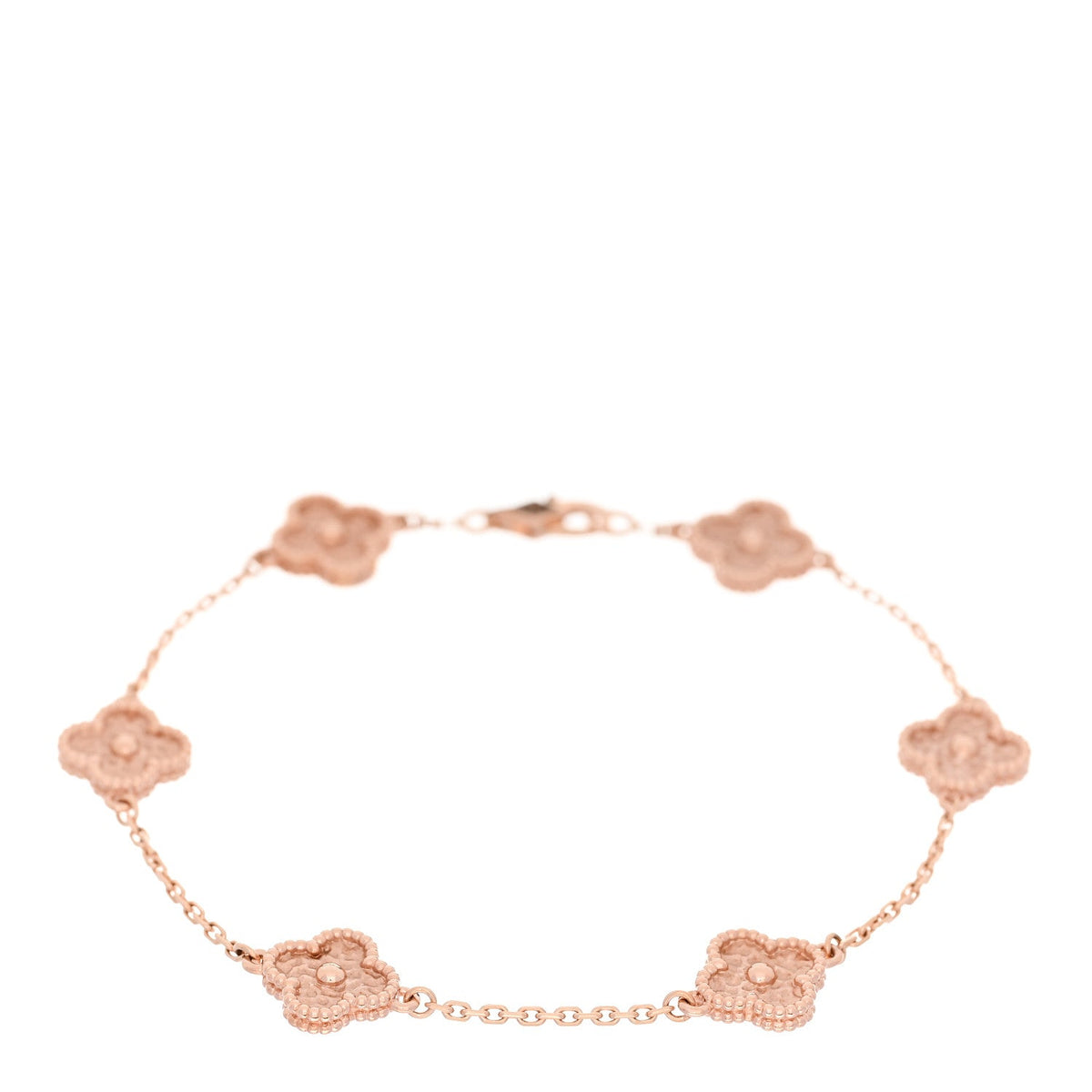 18K Rose Gold 6 Motifs Sweet Alhambra Bracelet