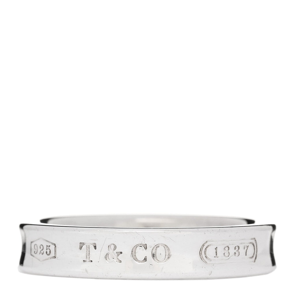 Sterling Silver Narrow 1837 Band Ring 52 6