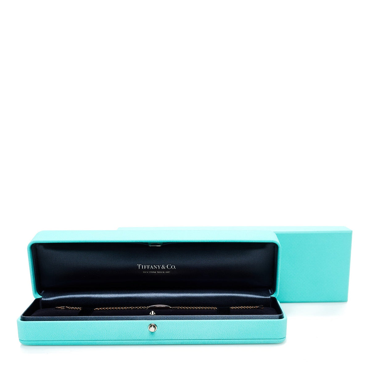 18K Rose Gold Diamond Return To Tiffany Oval ID Bracelet