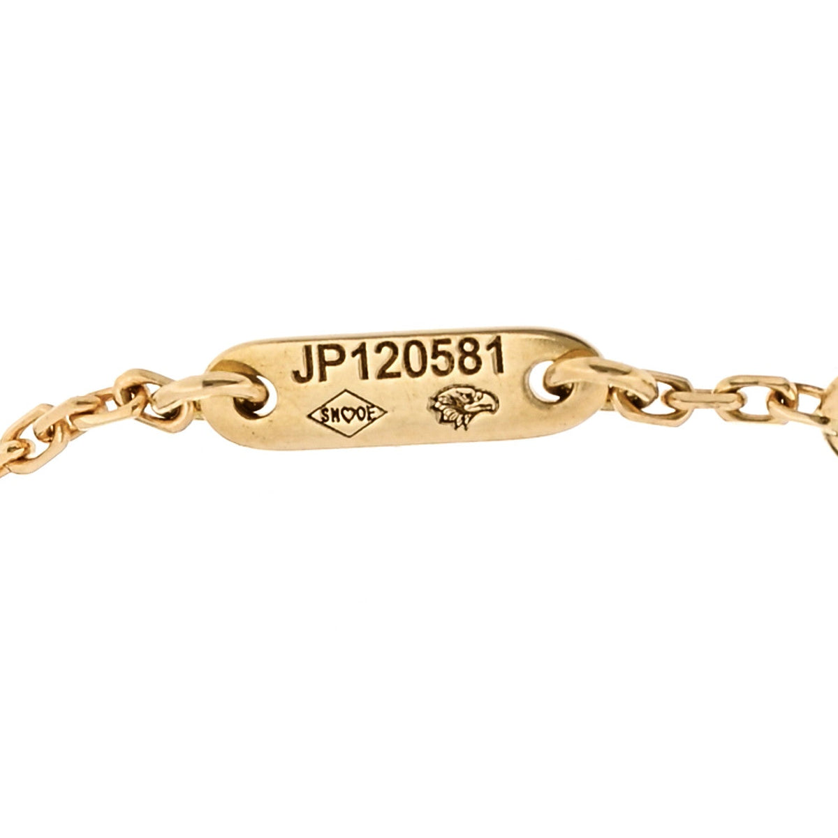 18K Yellow Gold Mother of Pearl Sweet Alhambra Bracelet