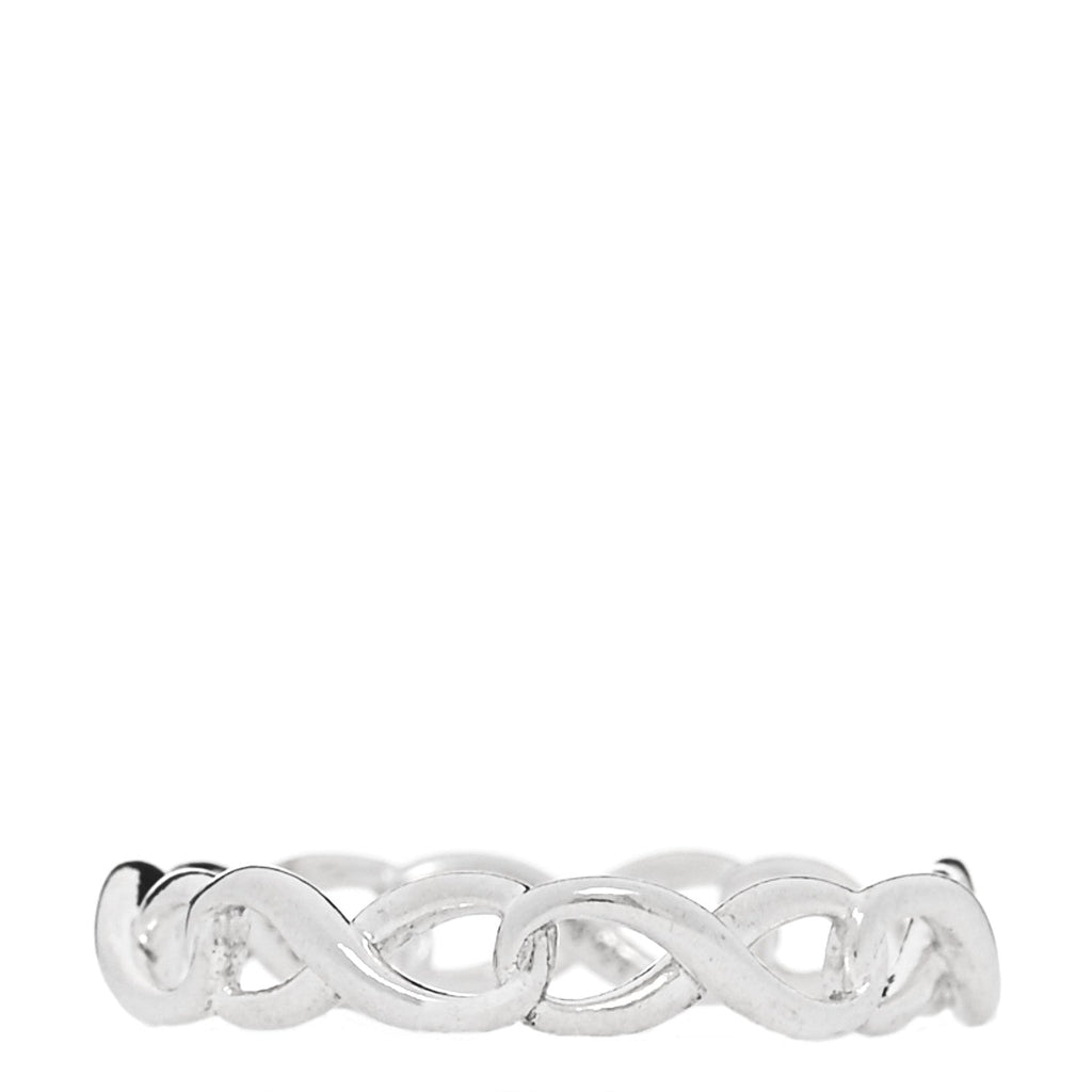 Sterling Silver Narrow Infinity Band Ring 49 5