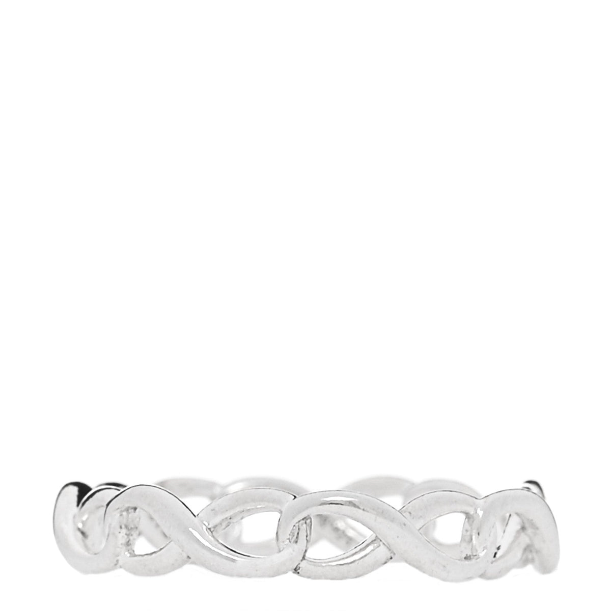 Sterling Silver Narrow Infinity Band Ring 49 5