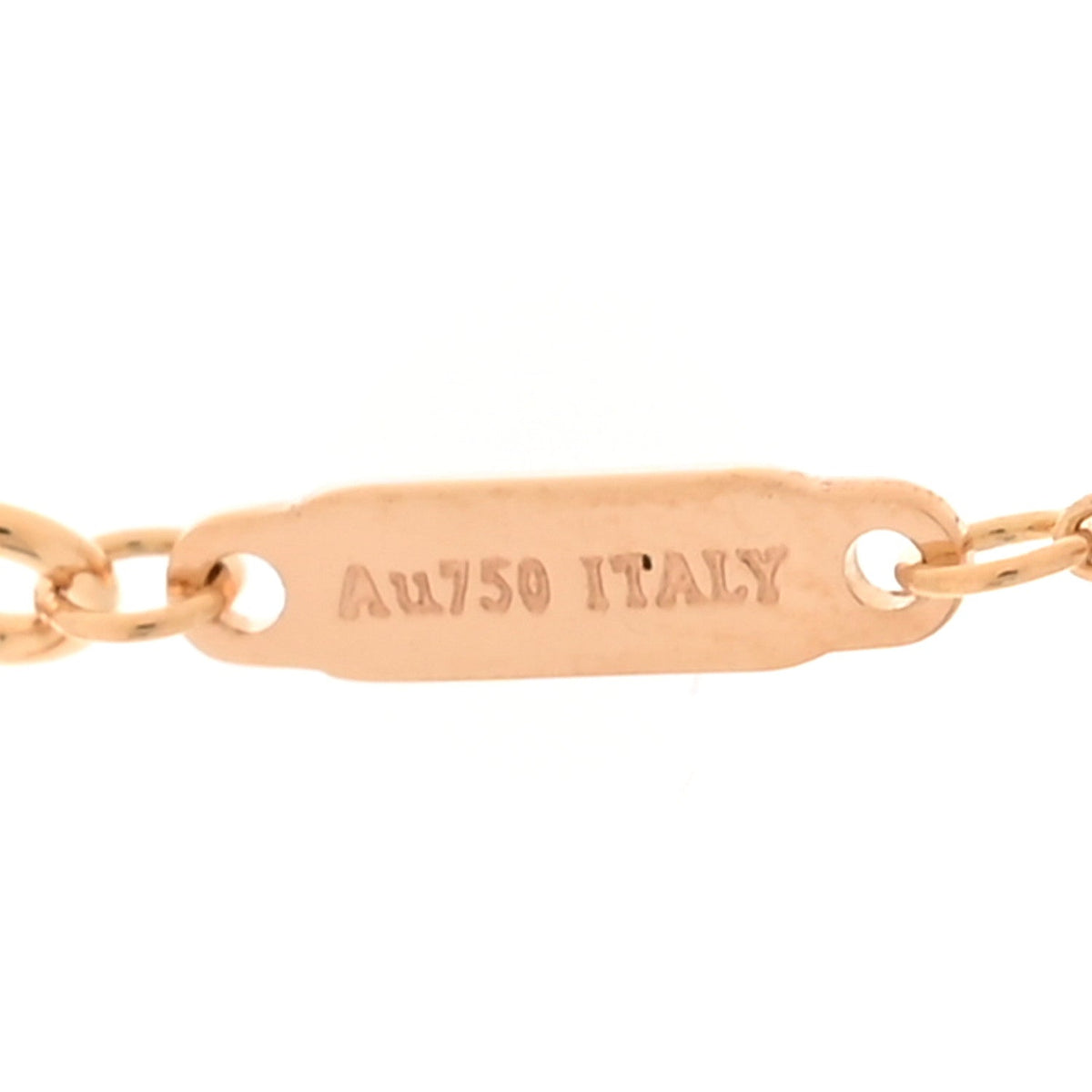 18K Rose Gold Large T Smile Pendant Necklace