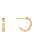 18K Yellow Gold Small LOVE Hoop Earrings