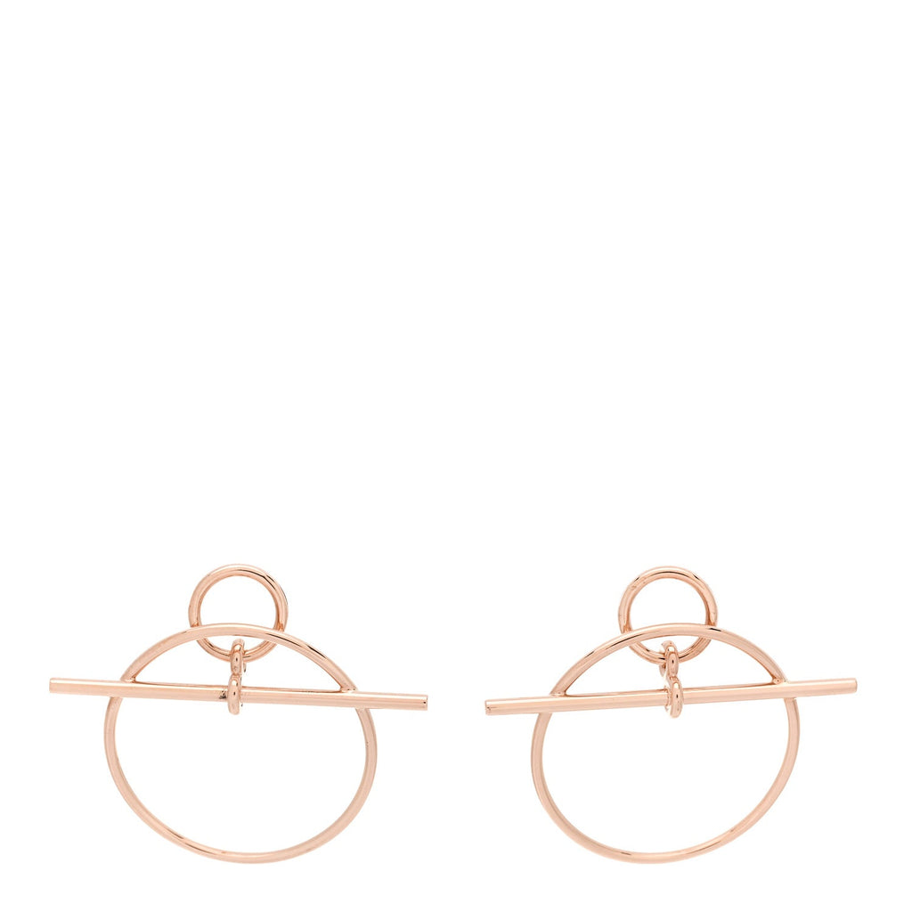 18K Rose Gold PM Loop Earrings